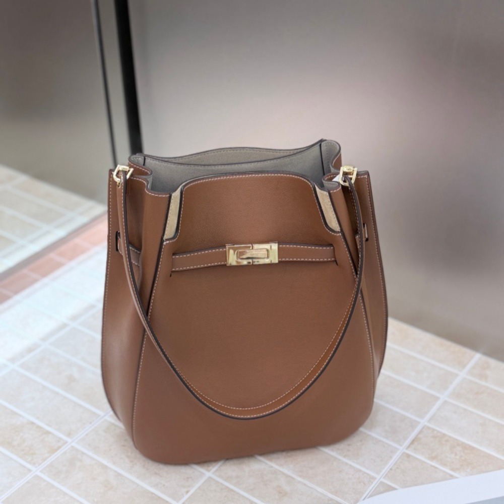Luxury Bags Leather - Новая сумка-ведро в стиле Old Money,